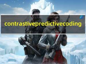 contrastive predictive coding