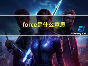 force是什么意思（forces）