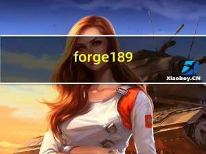 forge1 8 9