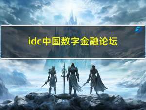idc中国数字金融论坛（idc中国）