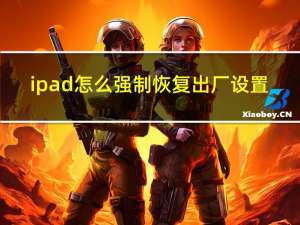 ipad怎么强制恢复出厂设置（ipad怎么恢复出厂设置）