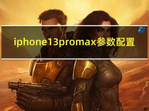 iphone13promax参数配置（iphone13pro）
