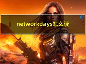 networkdays怎么读（networkdays）