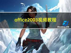 office2003视频教程（office2003使用教程）