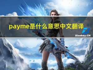 payme是什么意思中文翻译（payme是什么意思）
