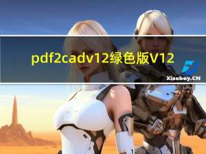 pdf2cad v12绿色版 V12.0 汉化版（pdf2cad v12绿色版 V12.0 汉化版功能简介）