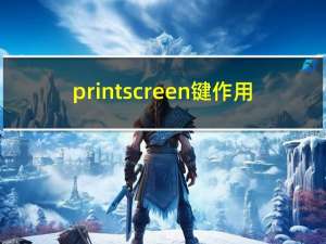 print screen键作用（printscreen键）