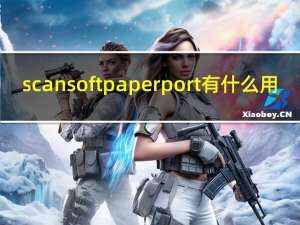 scansoft paperport有什么用（scansoft）