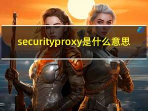 securityproxy是什么意思