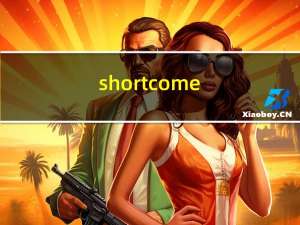 shortcome（shortcomes）