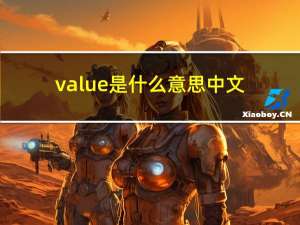value是什么意思中文（values）