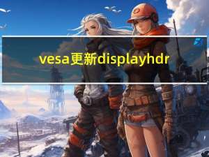 vesa更新displayhdr（VESA更新了DisplayHDR徽标规范 以适应笔记本电脑和有机发光二极管屏幕）