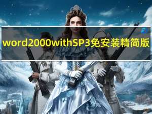 word 2000 with SP3 免安装精简版（word 2000 with SP3 免安装精简版功能简介）