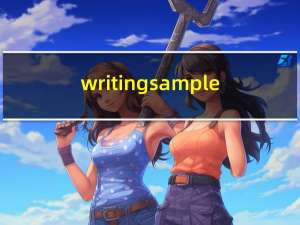 writing sample（writing）