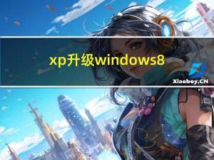 xp升级windows 8（xp升级windows7）