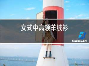 女式中高领羊绒衫