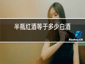 半瓶红酒等于多少白酒