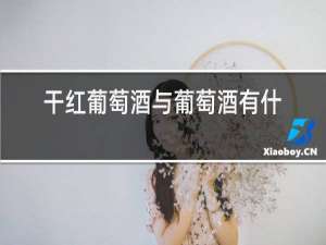 干红葡萄酒与葡萄酒有什么区别