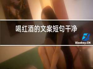 喝红酒的文案短句干净
