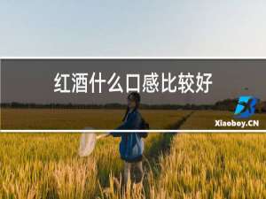 红酒什么口感比较好