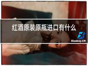 红酒原装原瓶进口有什么标志