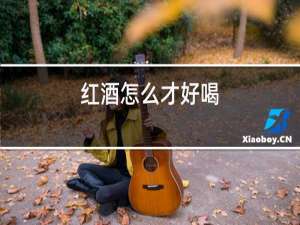 红酒怎么才好喝