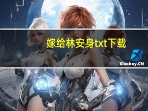 嫁给林安身txt下载